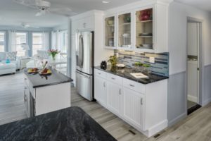 Kitchen Remodeling - Center island - Exodus Construction - luxury coastal homes builder South County RI