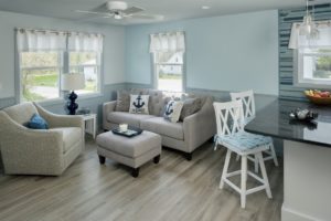 Home Remodel - Ceiling fan - Bar light - Exodus Construction - luxury coastal homes builder South County RI